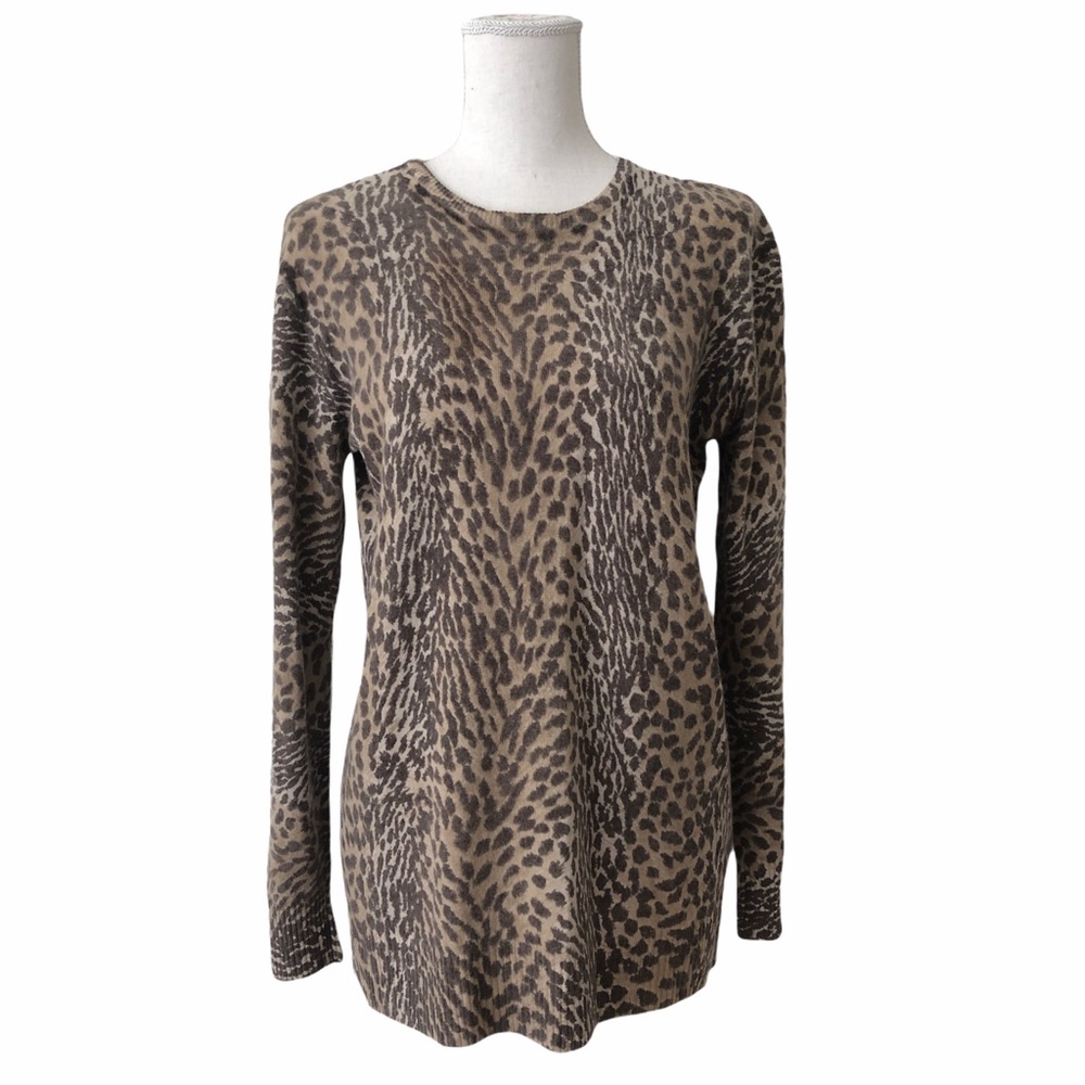 Nina Charles for Kasper A.S.L. Leopard Sweater